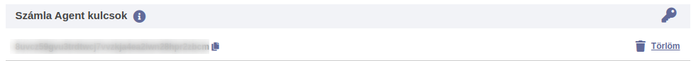 Agent kulcs generálás screenshot